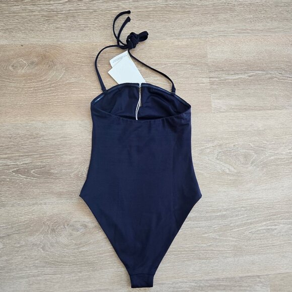 COS Halterneck Bandeau Swimsuit Size 4 + Removable Straps MSRP $79 New With Tags - Picture 11 of 15